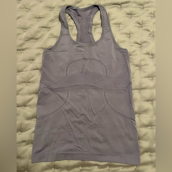 lululemon athletica Tops - Lululemon Swiftly Tank - grey/purple